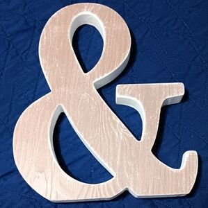 & Letter Table Top Decor
